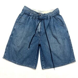 Rachel Comey Blue Oversized Denim Shorts